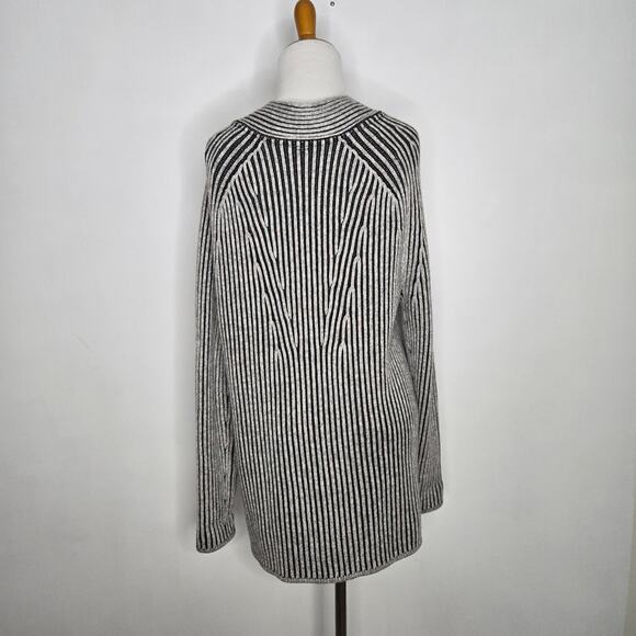 Lululemon Cotton-Cashmere Blend Sweater Wrap Ribbed Open Cozy Women 6 - Picture 4 of 13